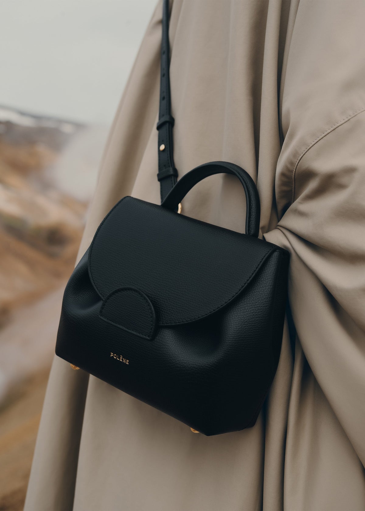Polène Numéro Un Nano - Noir Grainé