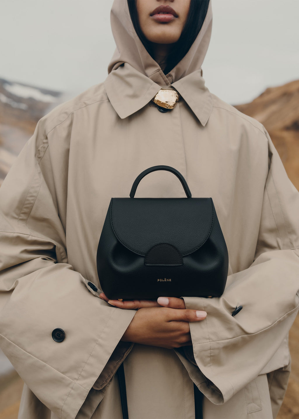 Polène Numéro Un Nano - Noir Grainé