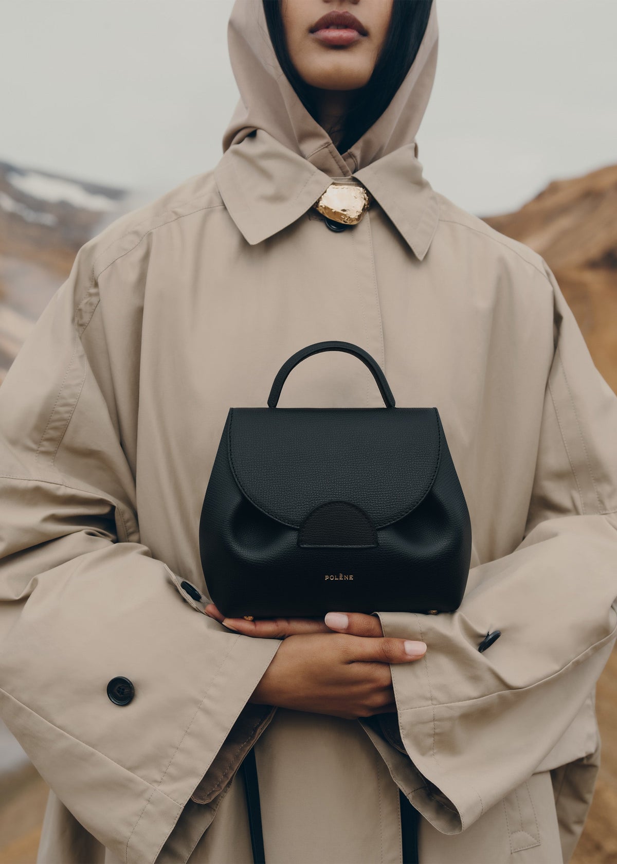 Polène Numéro Un Nano - Noir Grainé