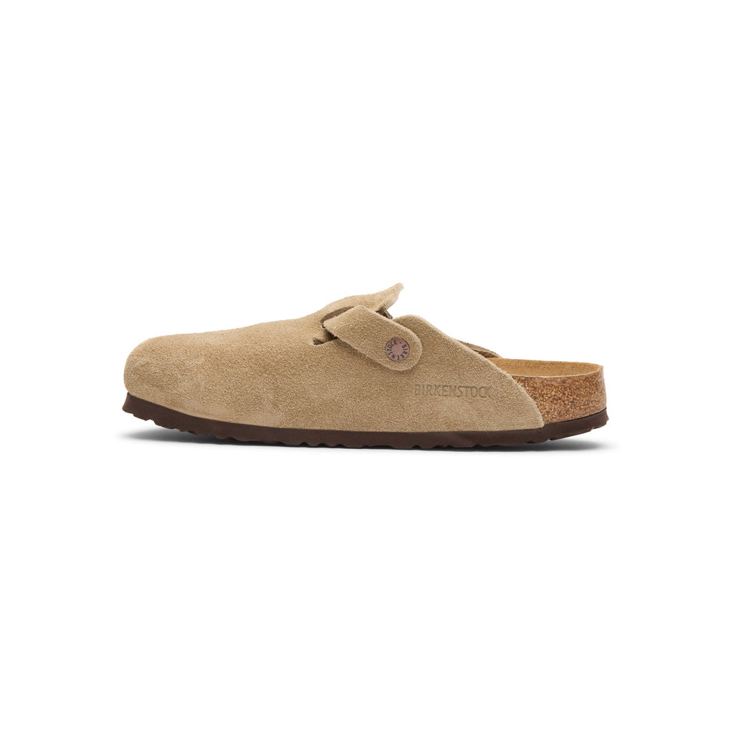 Birkenstock Boston Soft Footbed - Taupe Suede