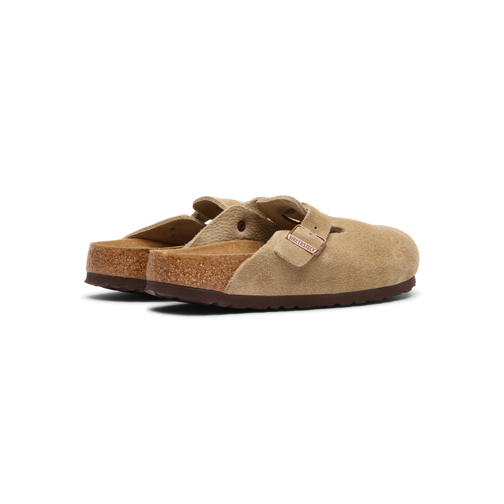 Birkenstock Boston Soft Footbed - Taupe Suede