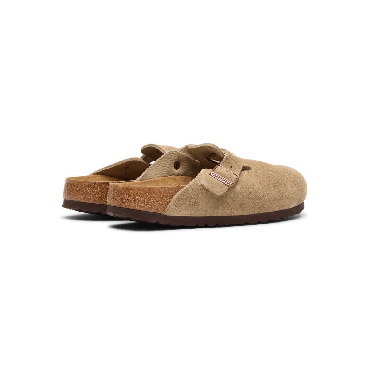 Birkenstock Boston Soft Footbed - Taupe Suede