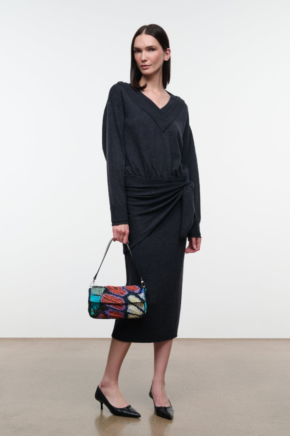 Staud Timmy Shoulder Bag - Butterfly Chrome