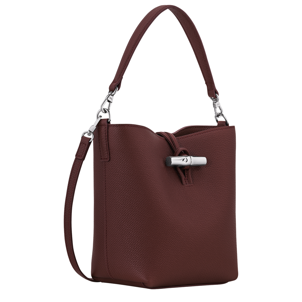 Longchamp Le Roseau XS Bucket Bag - Burgundy