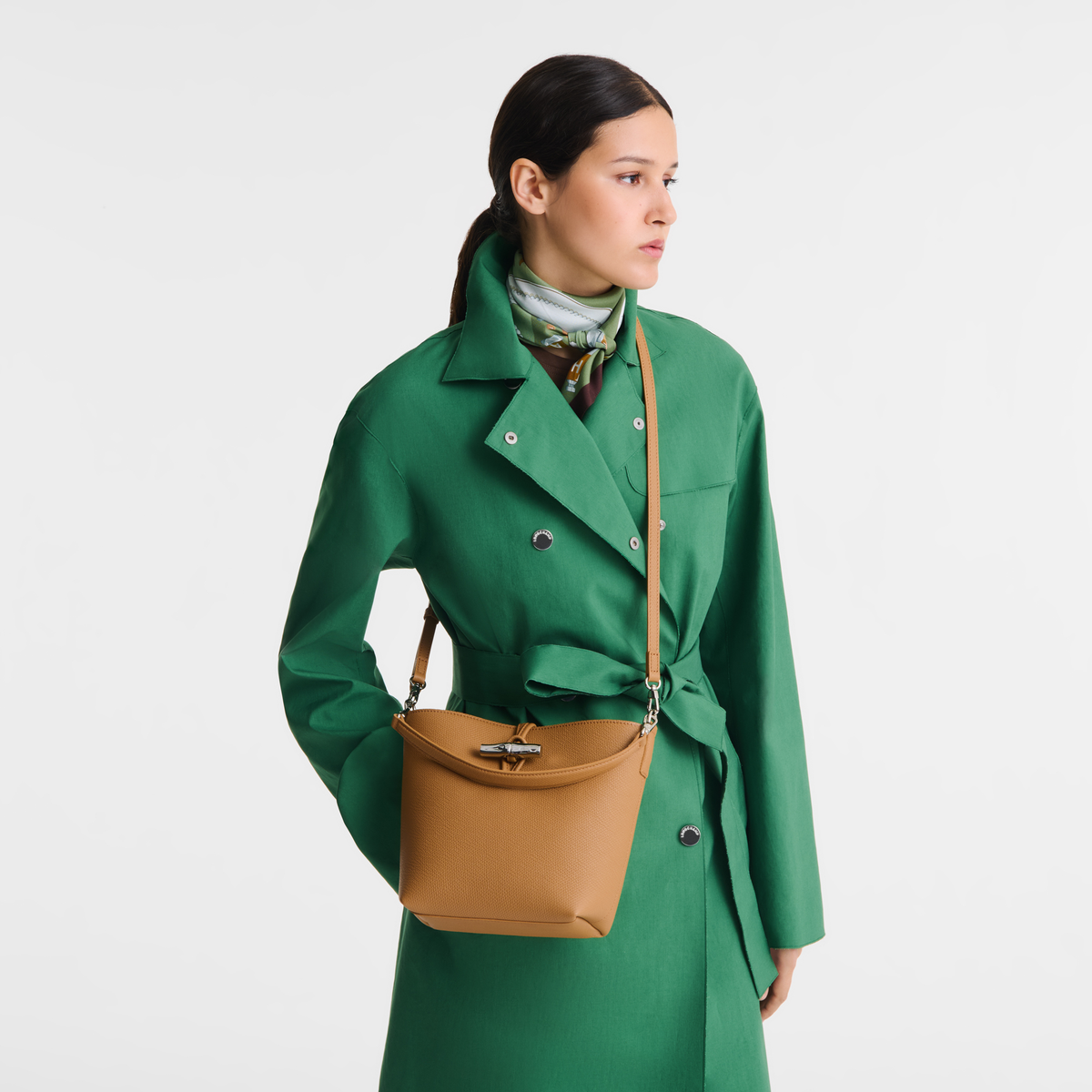 Longchamp Le Roseau XS Bucket Bag - Walnut