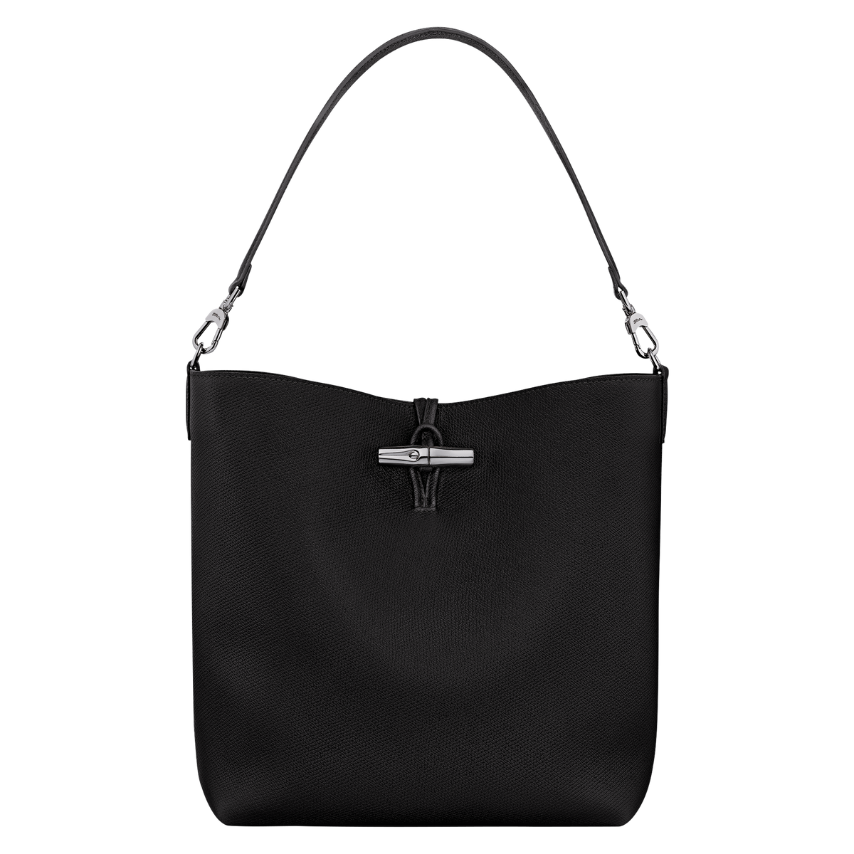 Longchamp Le Roseau M Hobo Bag - Black
