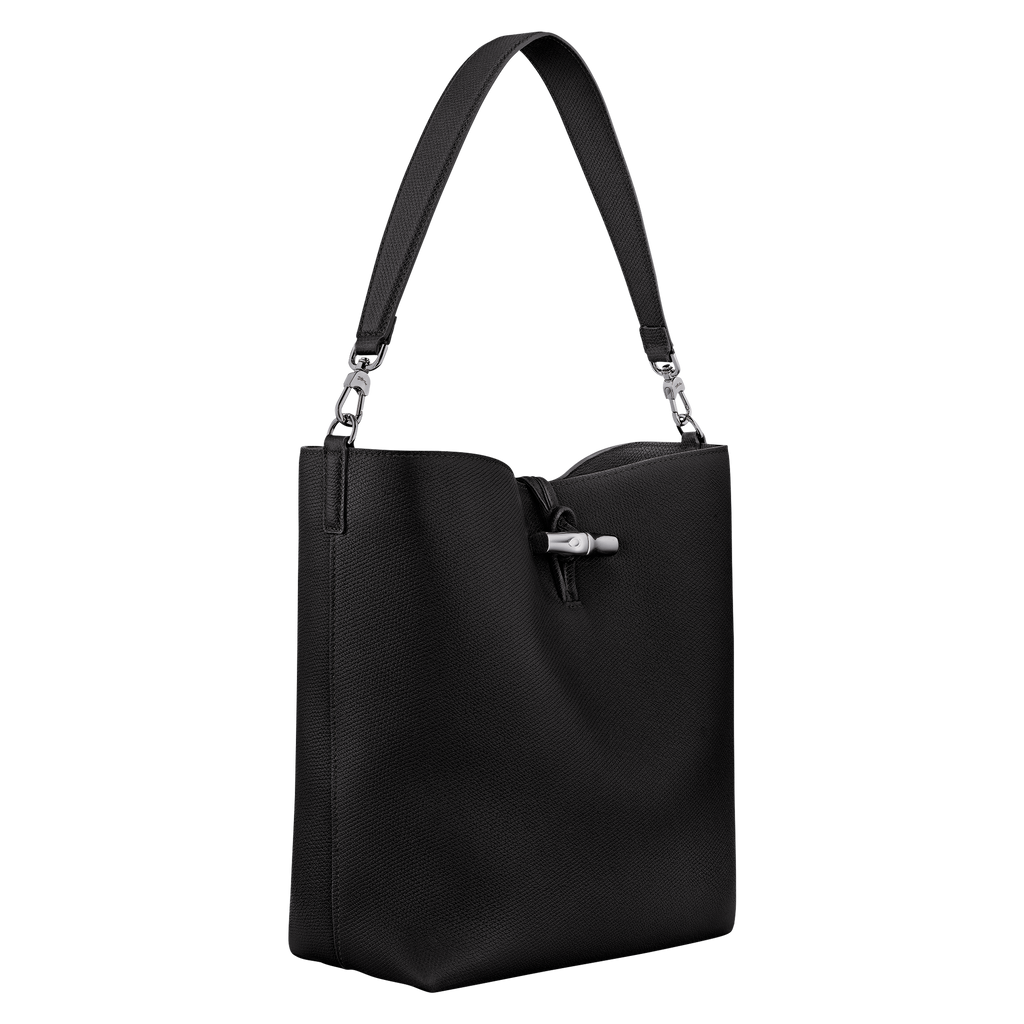 Longchamp Le Roseau M Hobo Bag - Black