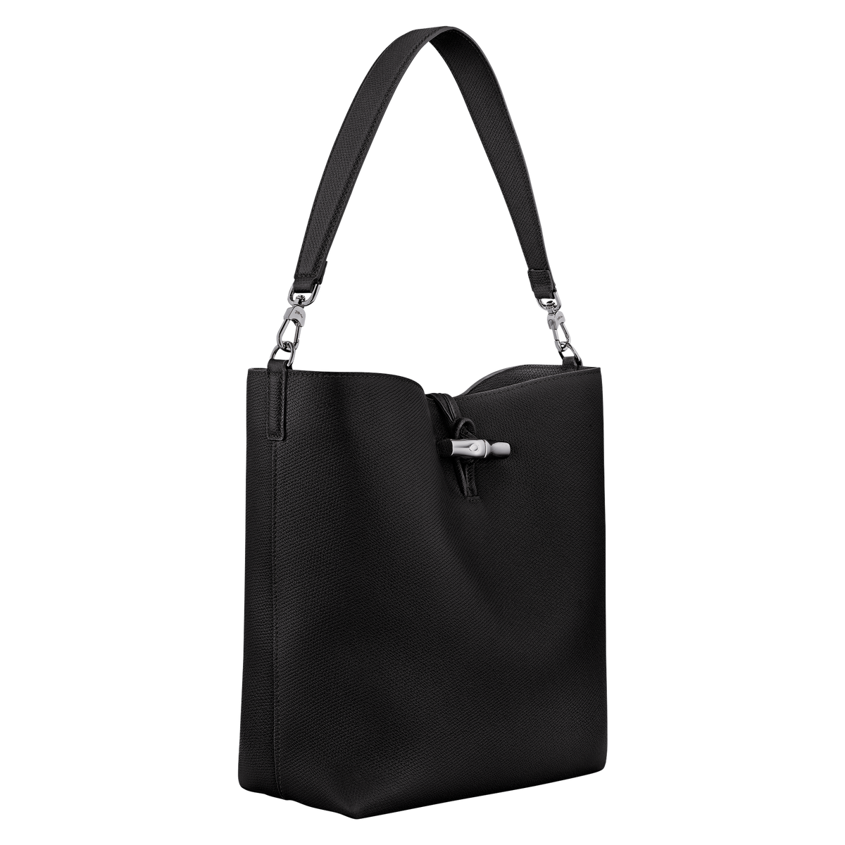 Longchamp Le Roseau M Hobo Bag - Black