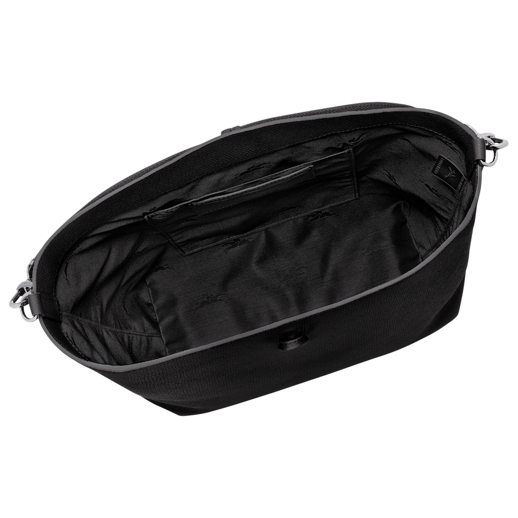 Longchamp Le Roseau M Hobo Bag - Black