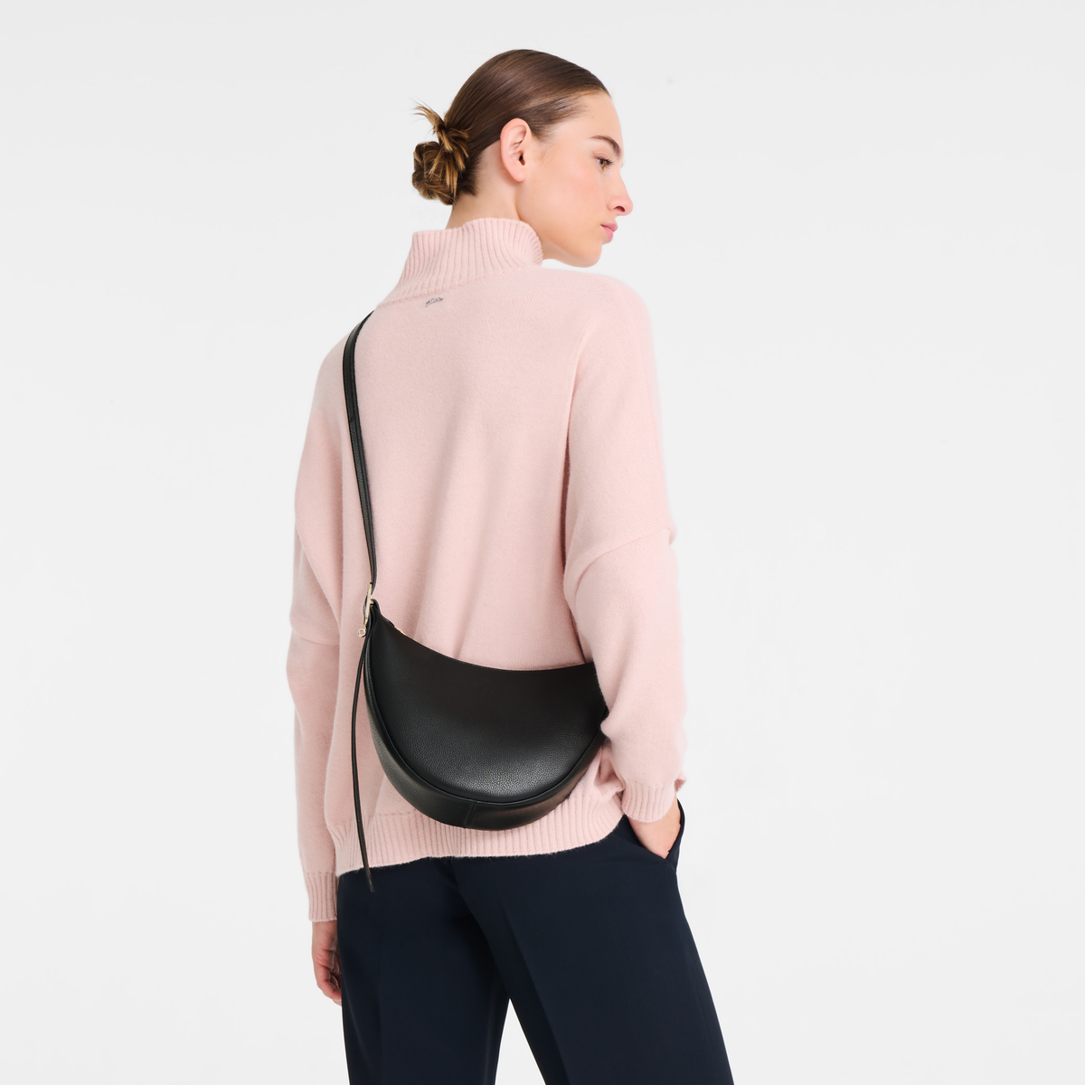 Longchamp Le Foulonné S Crossbody Bag - Black