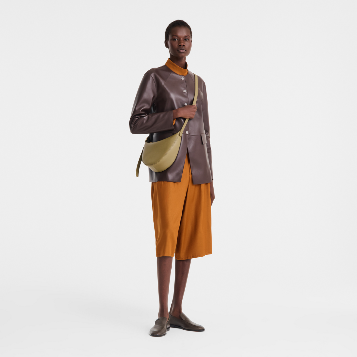 Longchamp Le Foulonné S Crossbody Bag - Lichen