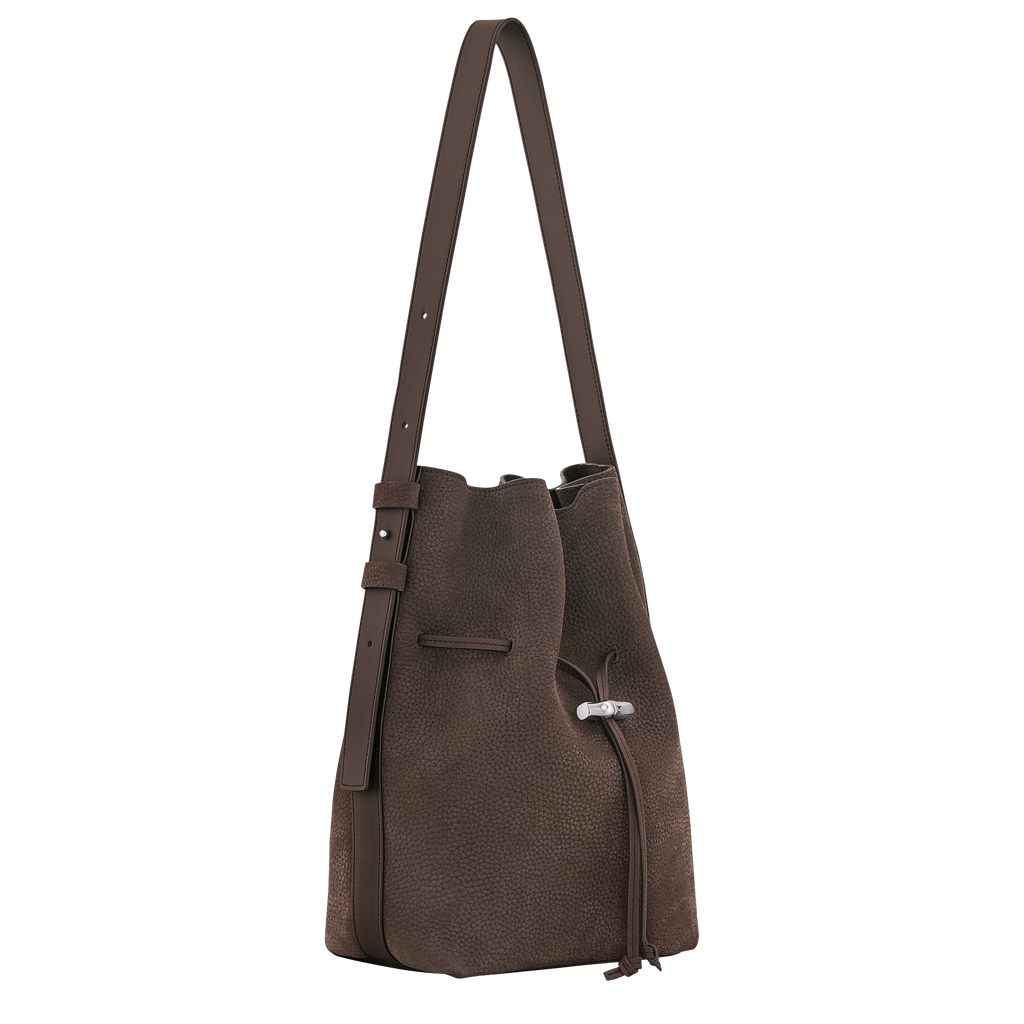 Longchamp Le Roseau M Shoulder Bag - Mocha