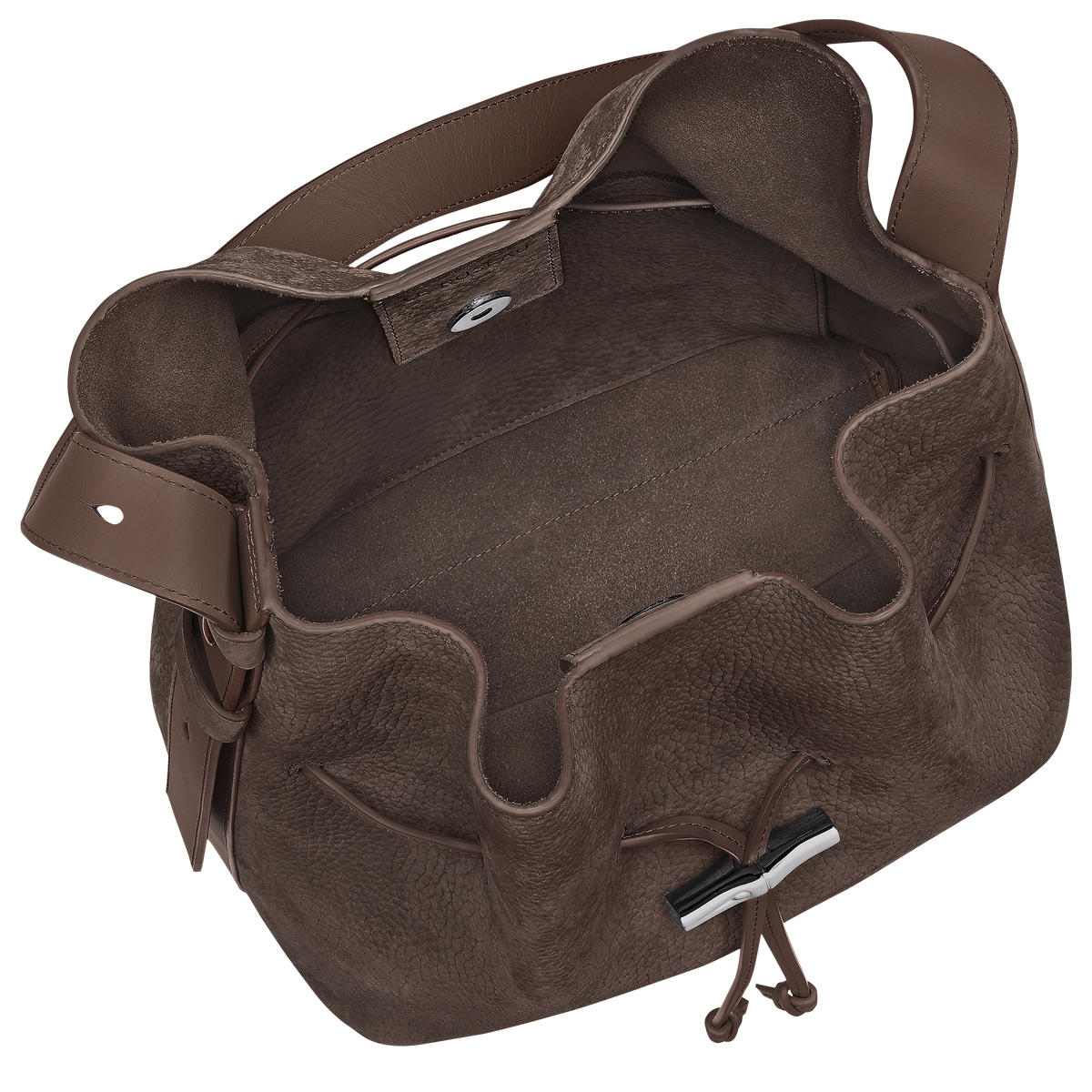 Longchamp Le Roseau M Shoulder Bag - Mocha