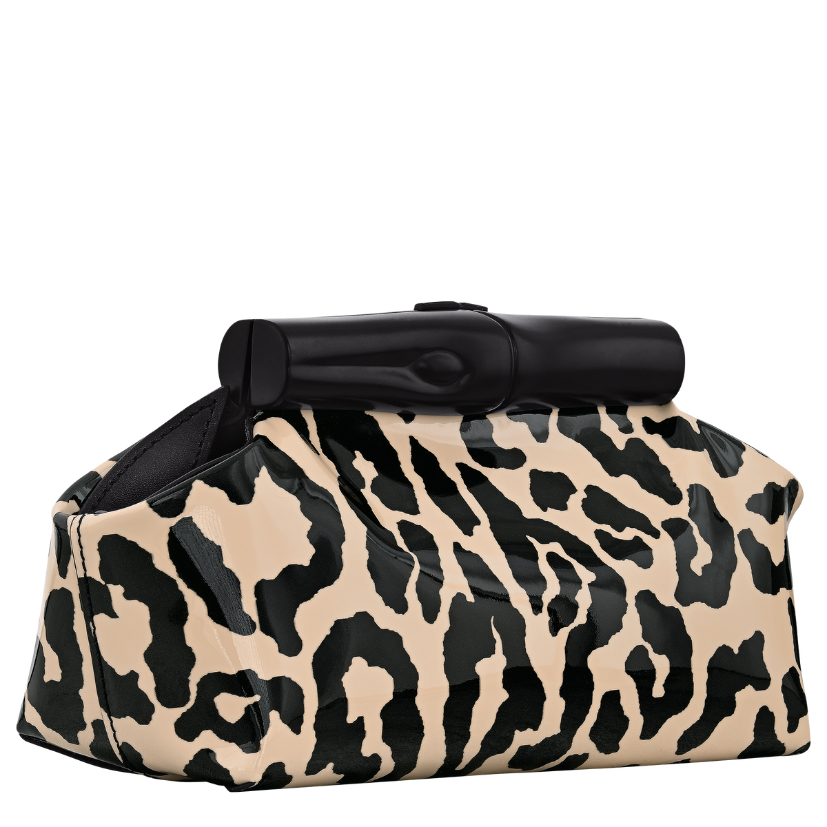 Longchamp Le Roseau S Pouch - Black / Beige