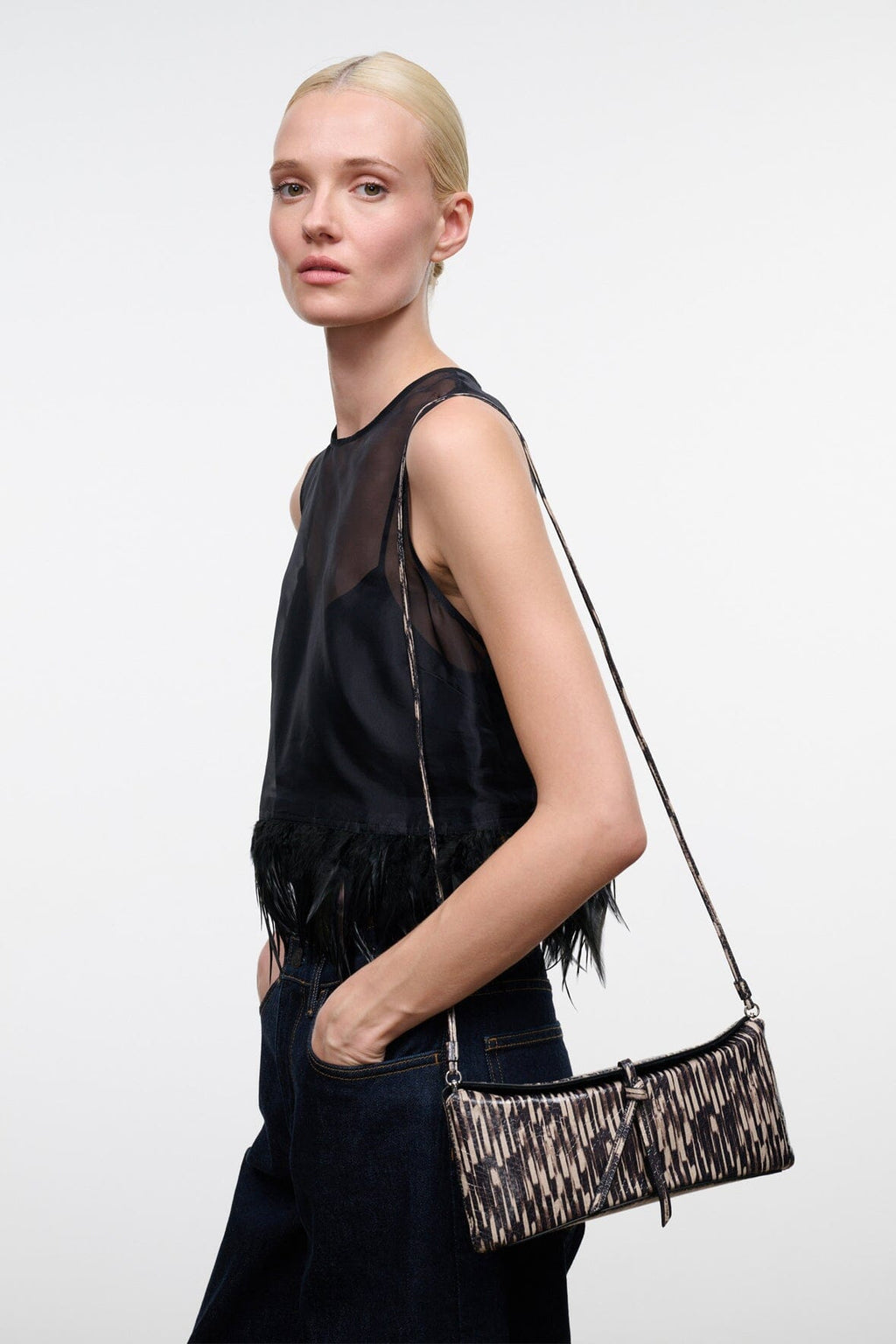 Staud Eve Clutch - Porcupine Quill