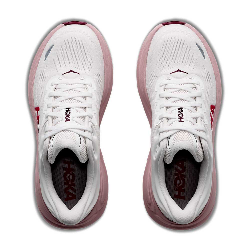 HOKA Bondi 9 Women's - White / Pink Opal