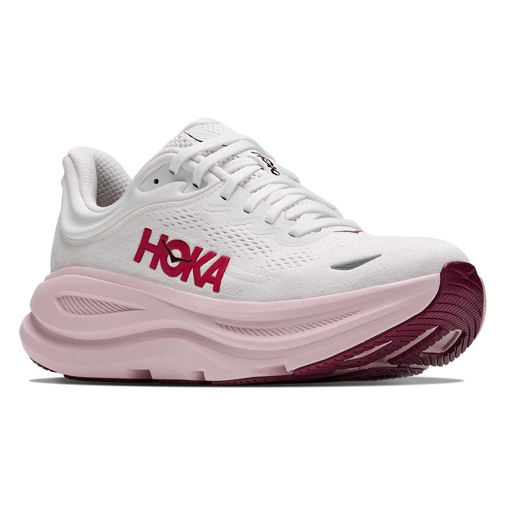 HOKA Bondi 9 Women's - White / Pink Opal