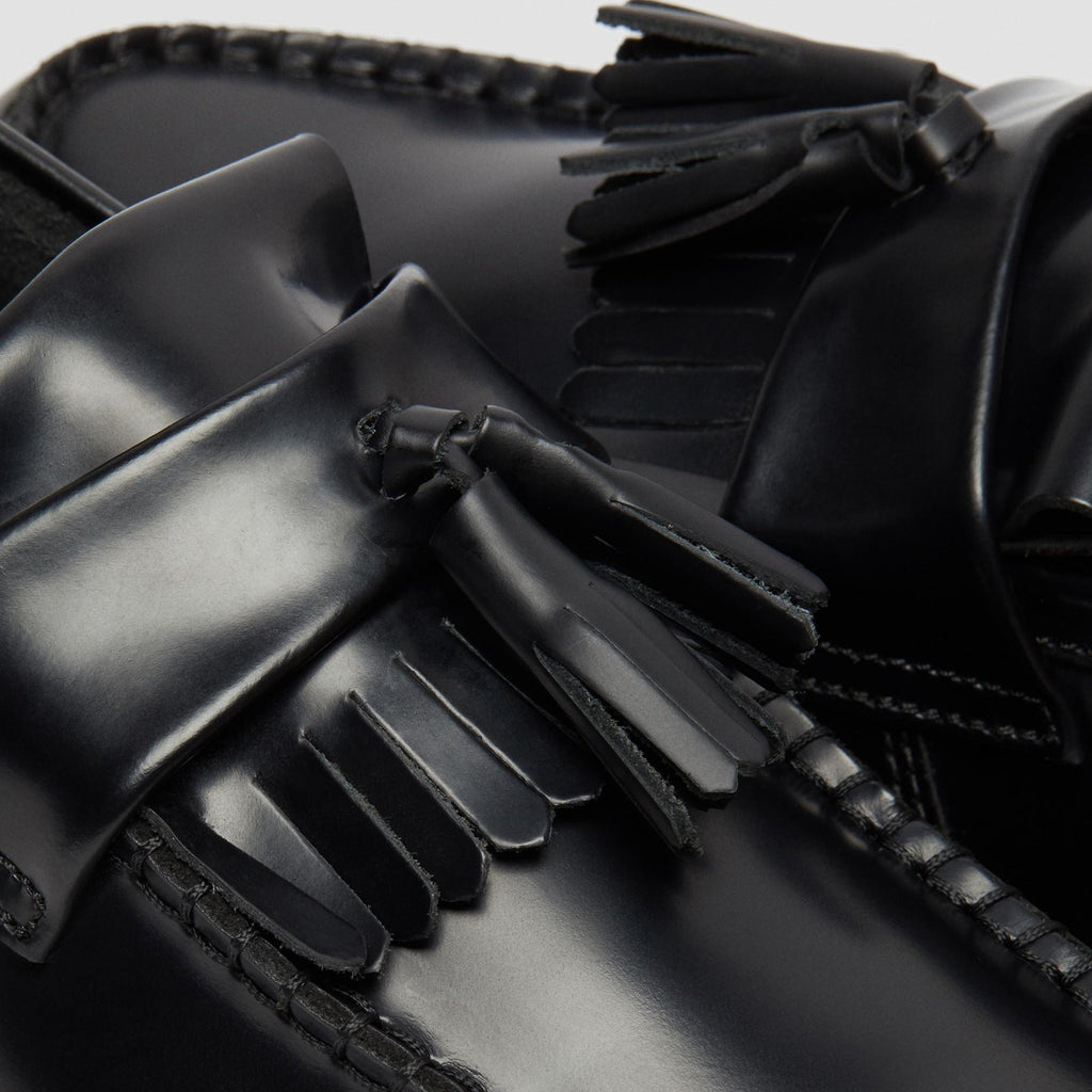 Dr. Martens Adrian Tassel Loafer - Black Polished Smooth