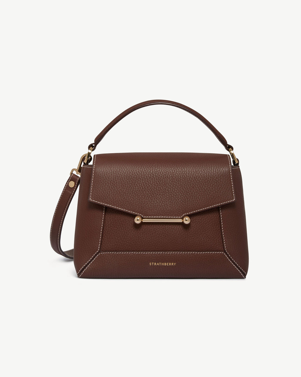 Strathberry Mosaic Bag - Chocolate / Vanilla Stitch