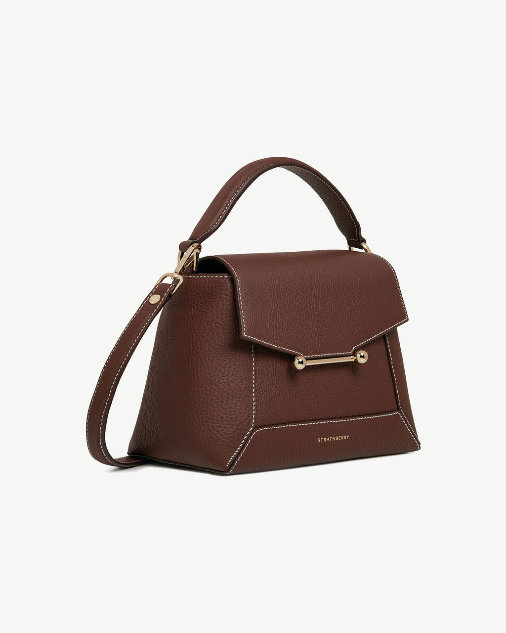 Strathberry Mosaic Bag - Chocolate / Vanilla Stitch