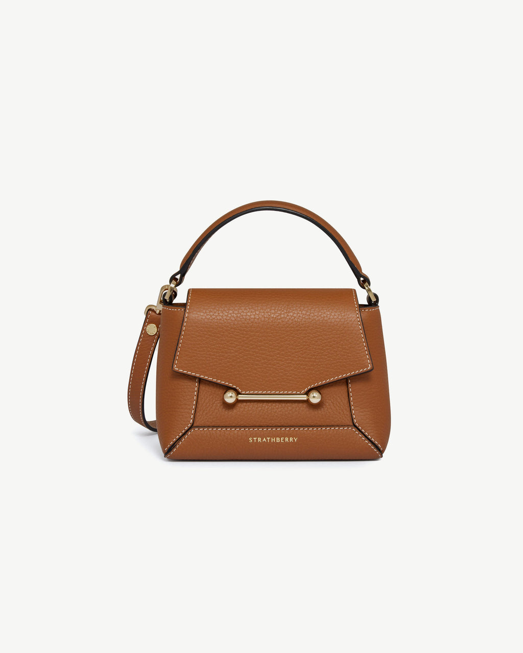 Strathberry Mosaic Nano - Tan / Vanilla Stitch