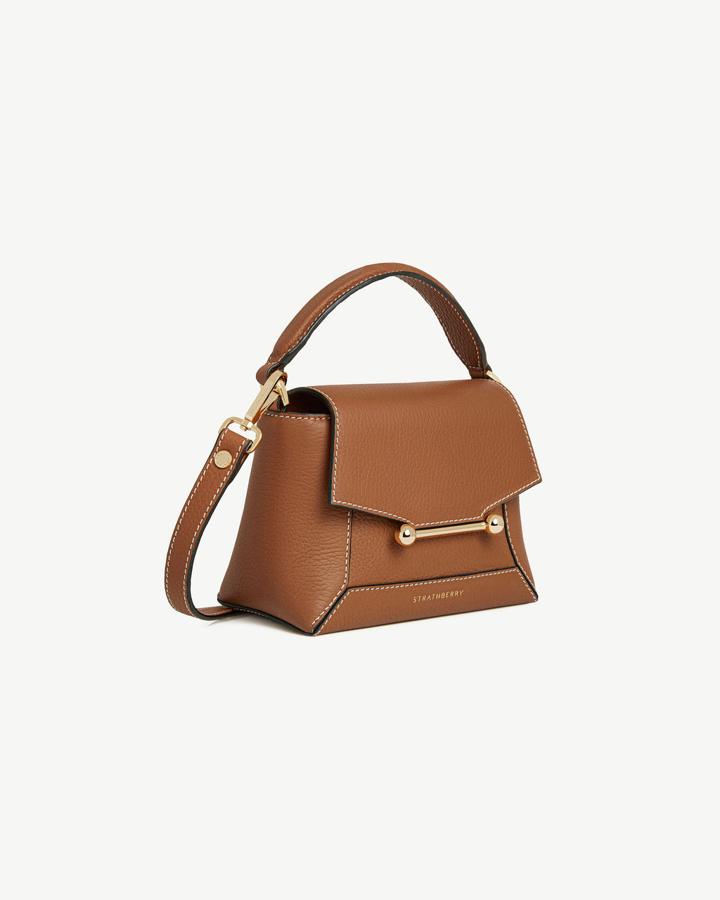 Strathberry Mosaic Nano - Tan / Vanilla Stitch