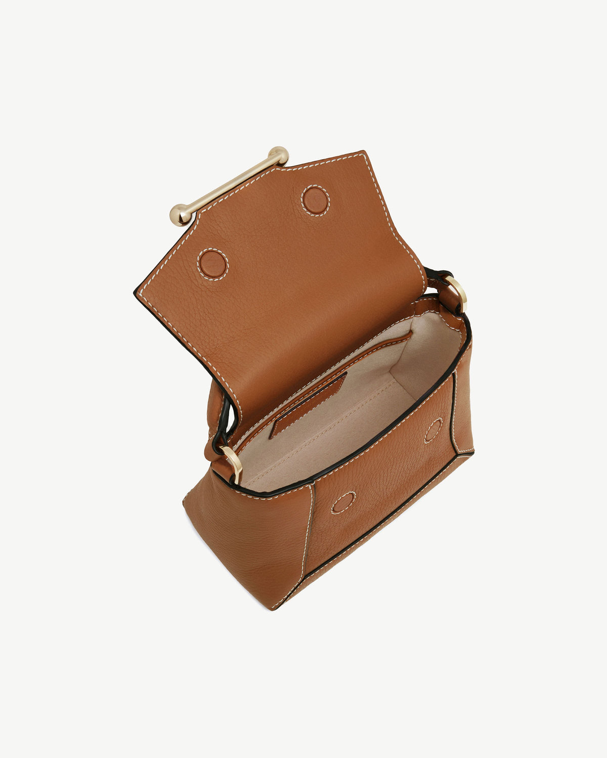 Strathberry Mosaic Nano - Tan / Vanilla Stitch