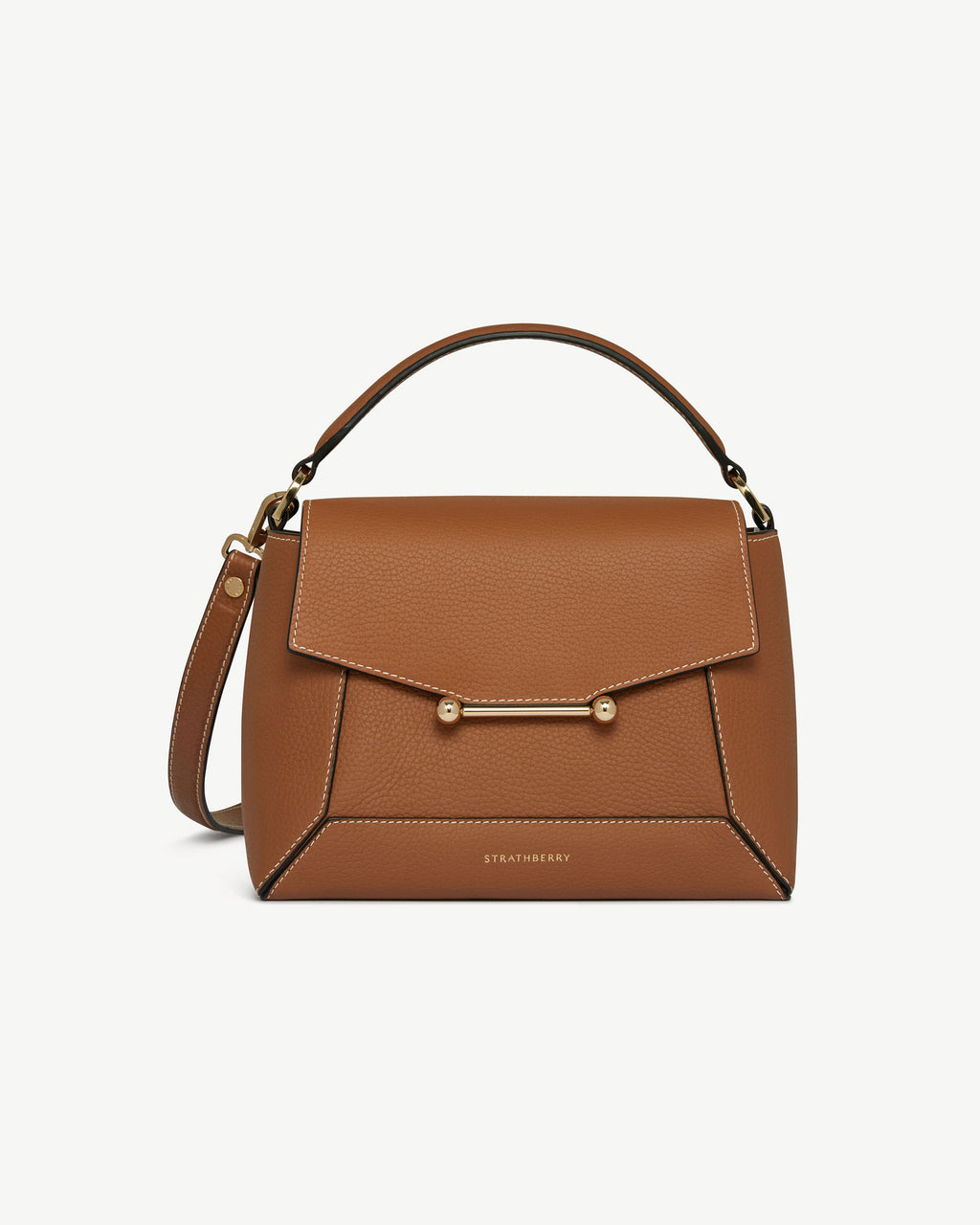 Strathberry Mosaic Bag - Tan / Vanilla Stitch