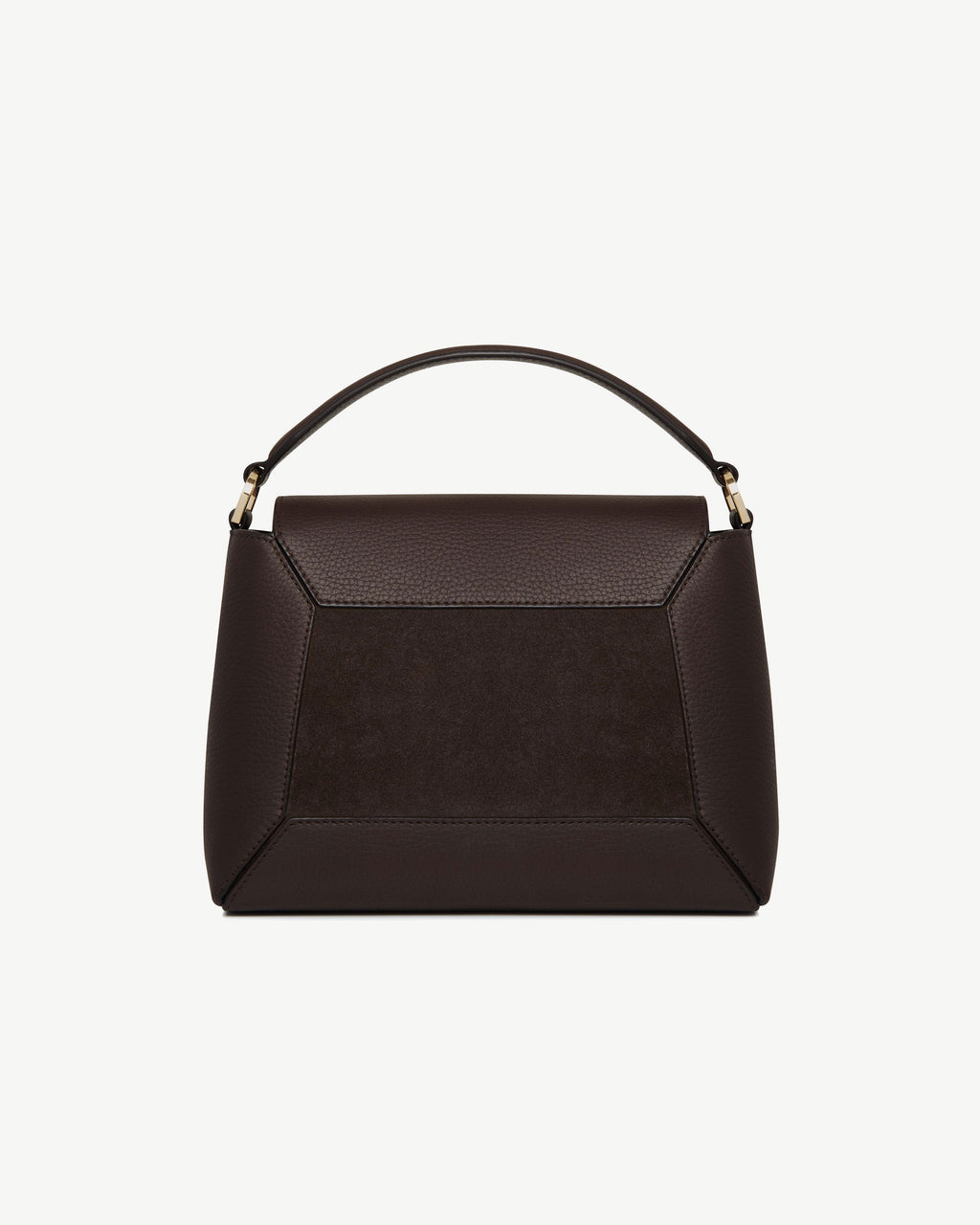 Strathberry Mosaic Bag - Dark Chocolate Suede / Leather