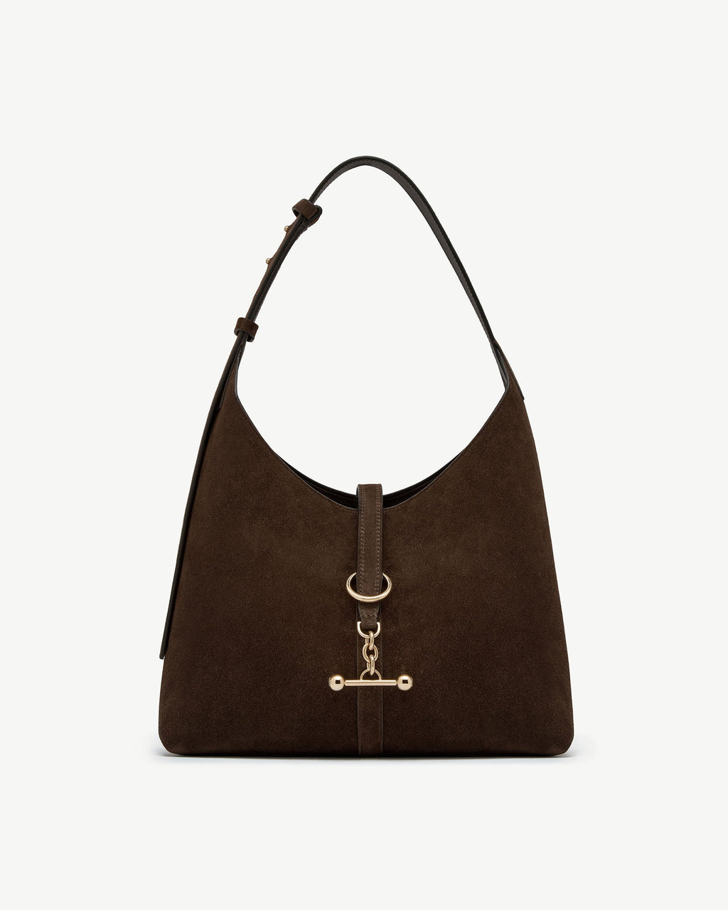 Strathberry Kite Hobo - Chocolate Suede