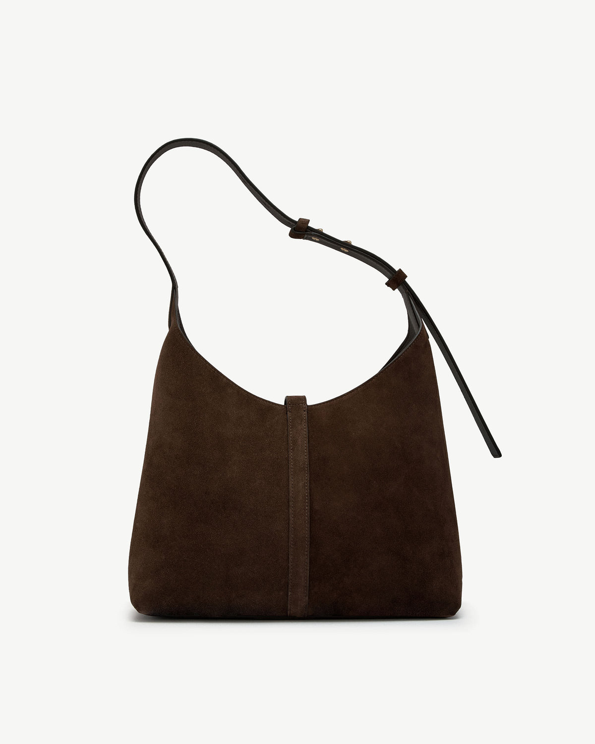 Strathberry Kite Hobo - Chocolate Suede
