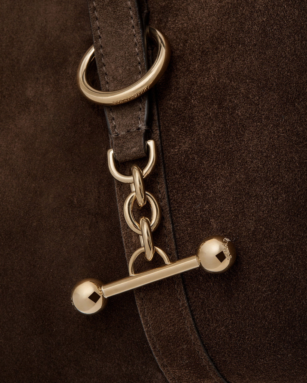 Strathberry Kite Hobo - Chocolate Suede