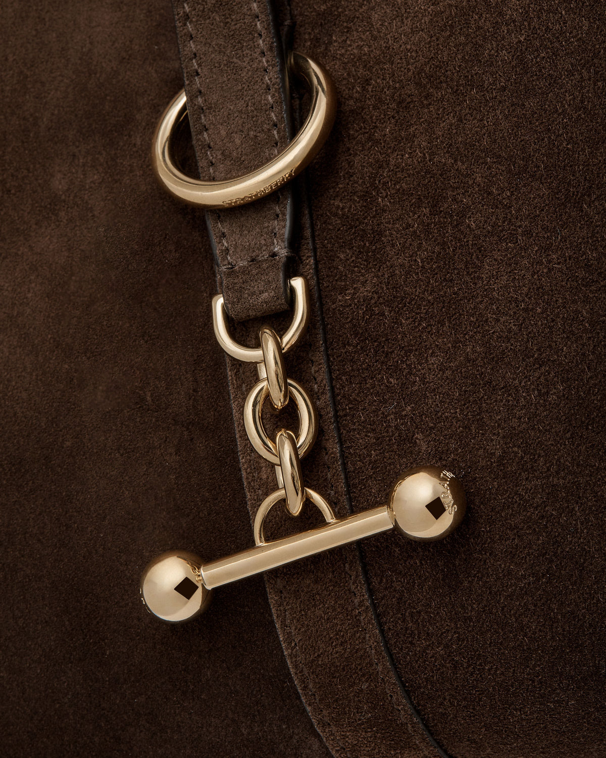 Strathberry Kite Hobo - Chocolate Suede