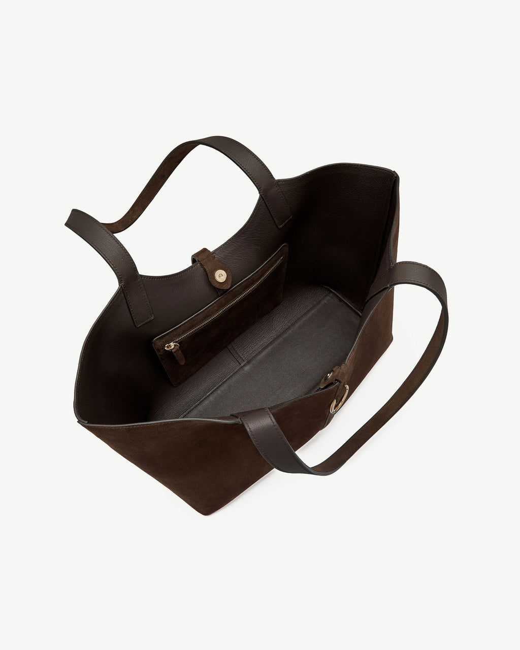 Strathberry Kite Tote - Chocolate Suede