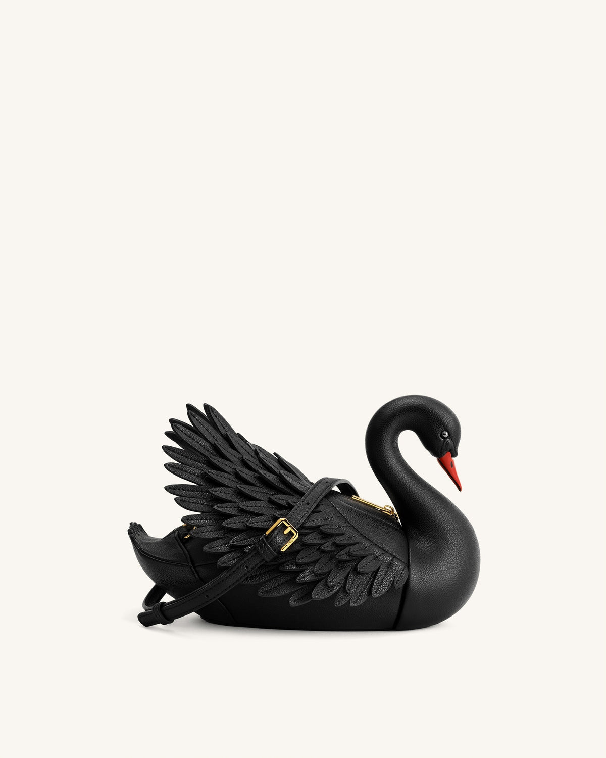 JW Pei Alani Swan Shaped Crossbody Bag - Black