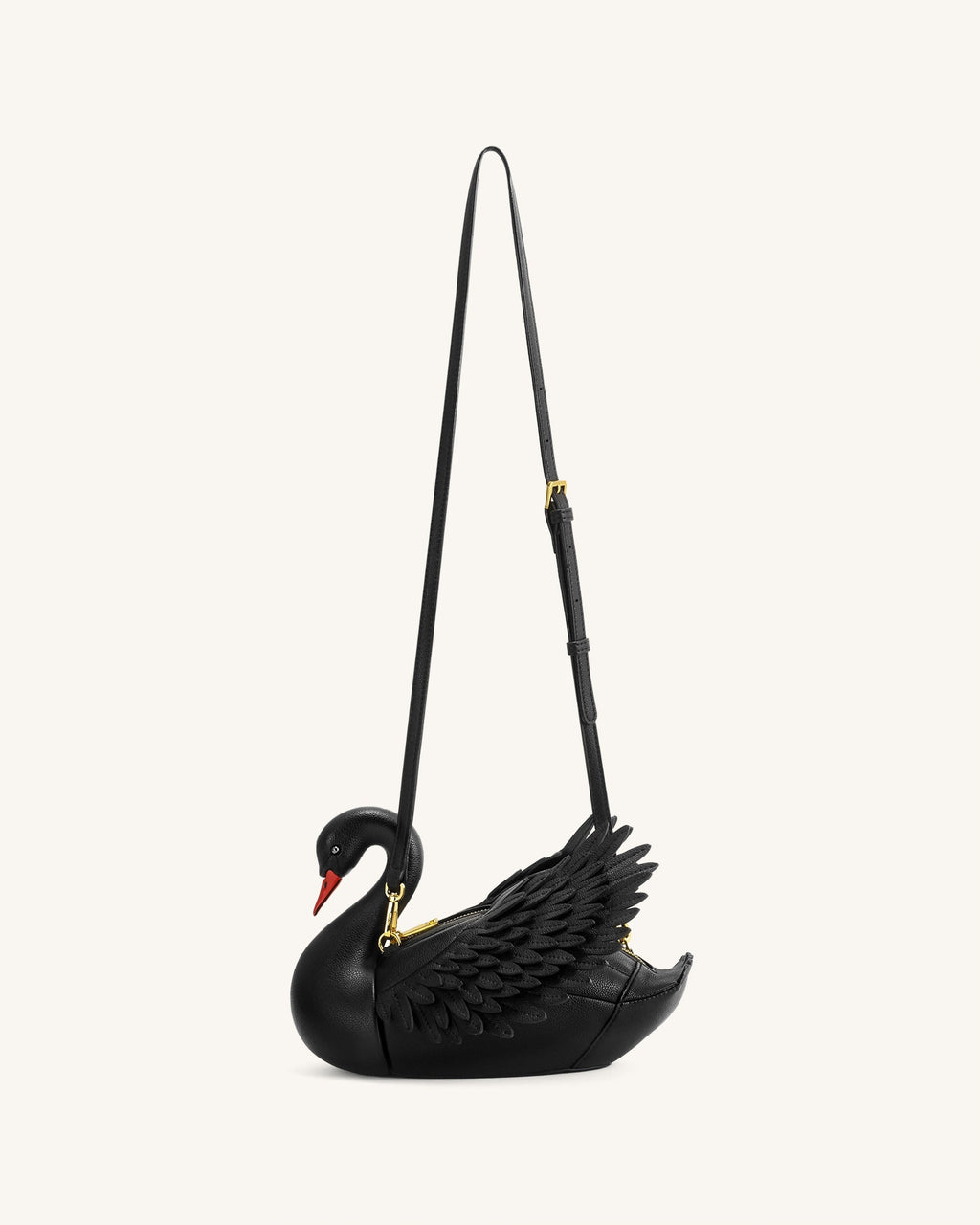 JW Pei Alani Swan Shaped Crossbody Bag - Black