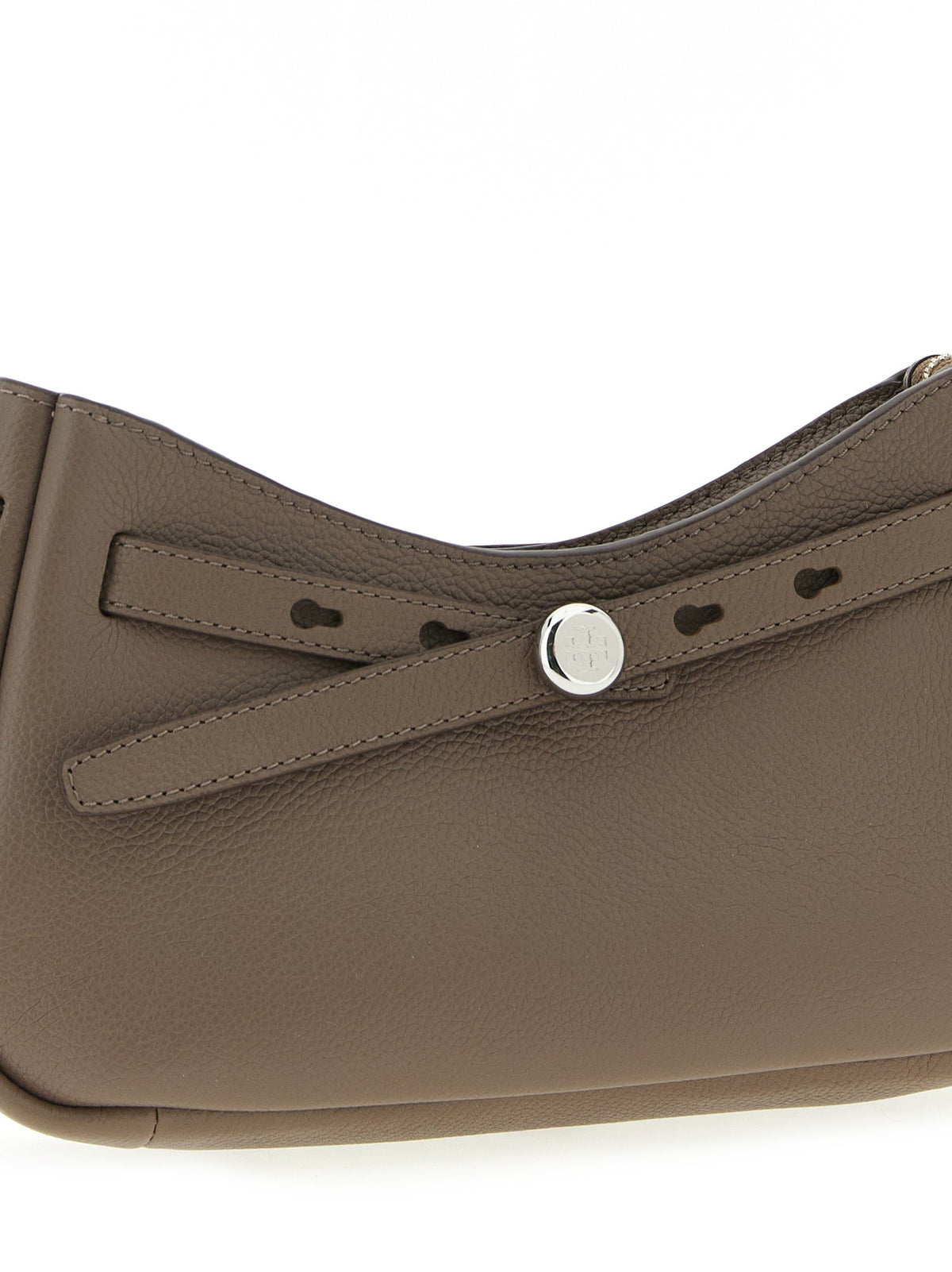 Tory Burch Romy Top Zip Shoulder Bag - Brown