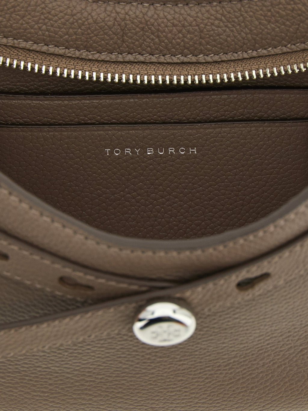 Tory Burch Romy Top Zip Shoulder Bag - Brown