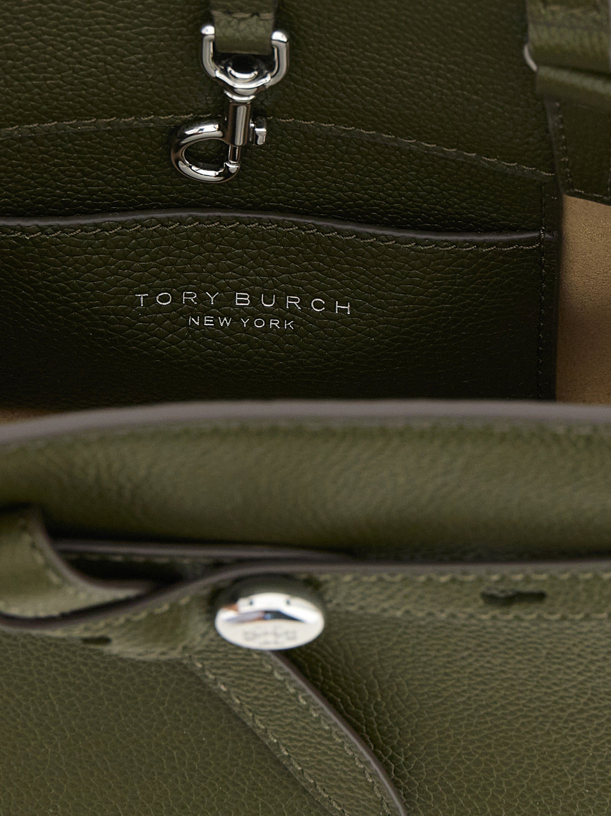 Tory Burch Romy Small Top Case Bag - Olive Green