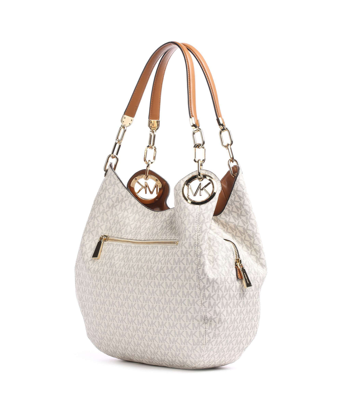 Michael Kors Lillie Hobo Bag - Vanilla / Acorn