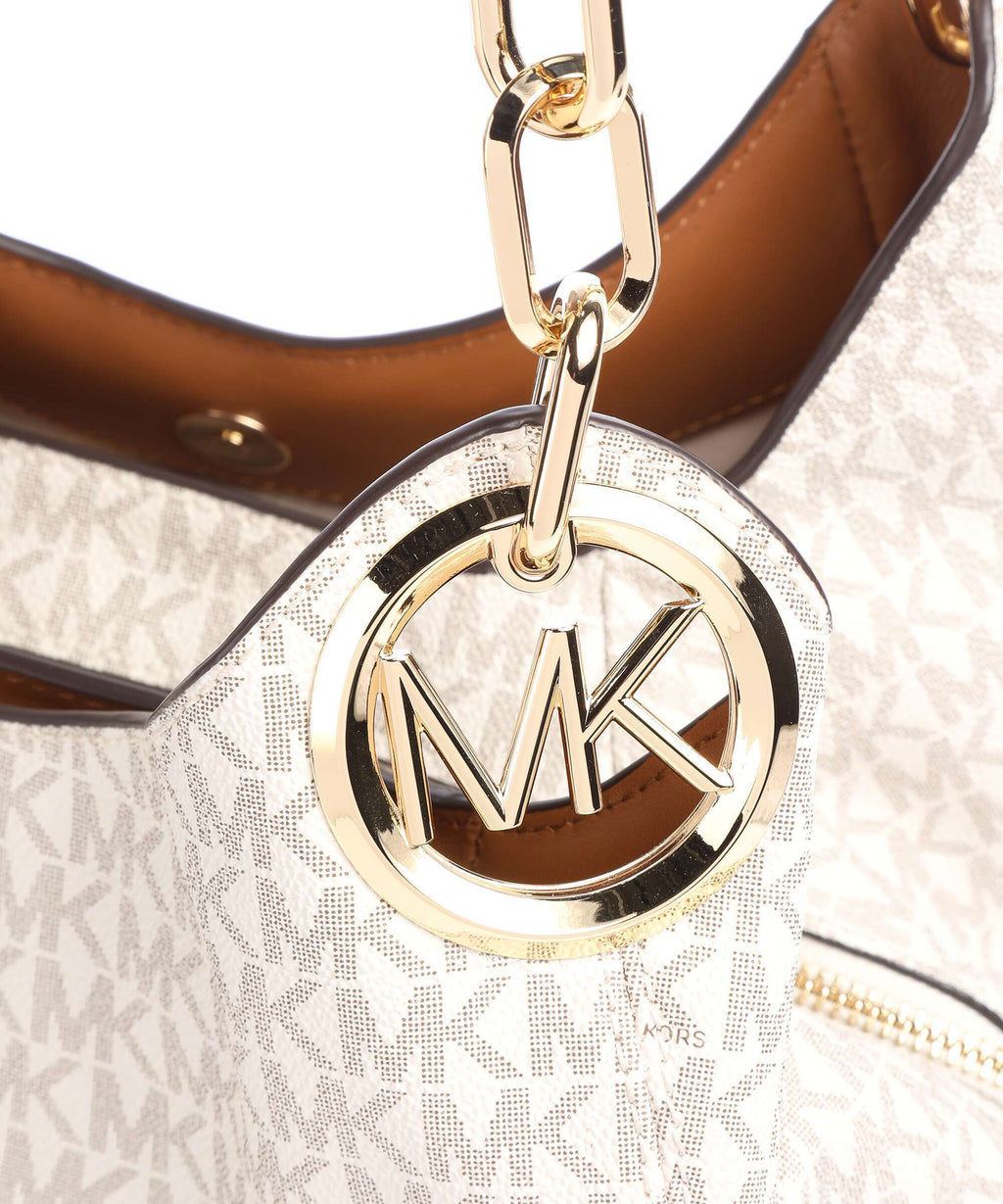 Michael Kors Lillie Hobo Bag - Vanilla / Acorn