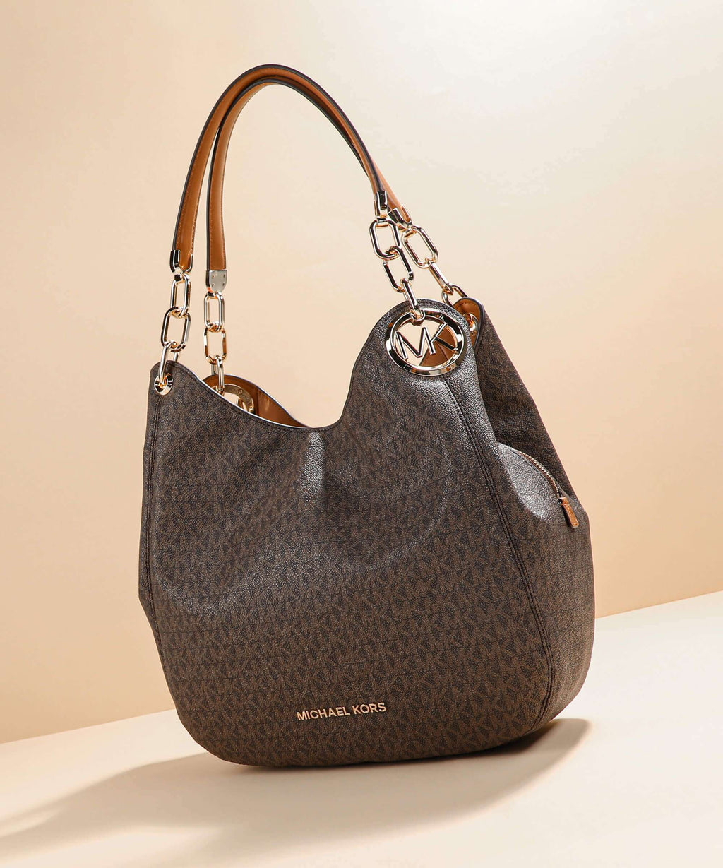 Michael Kors Lillie Hobo Bag - Brown / Acorn