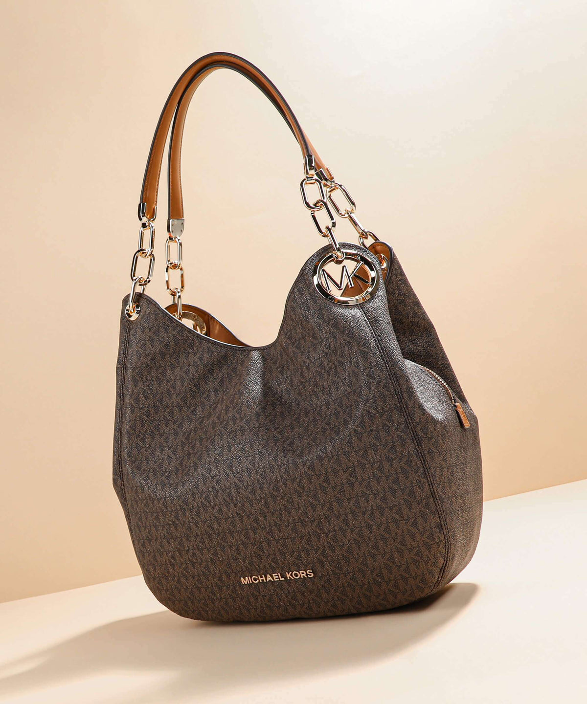 Michael Kors Lillie Hobo Bag - Brown / Acorn