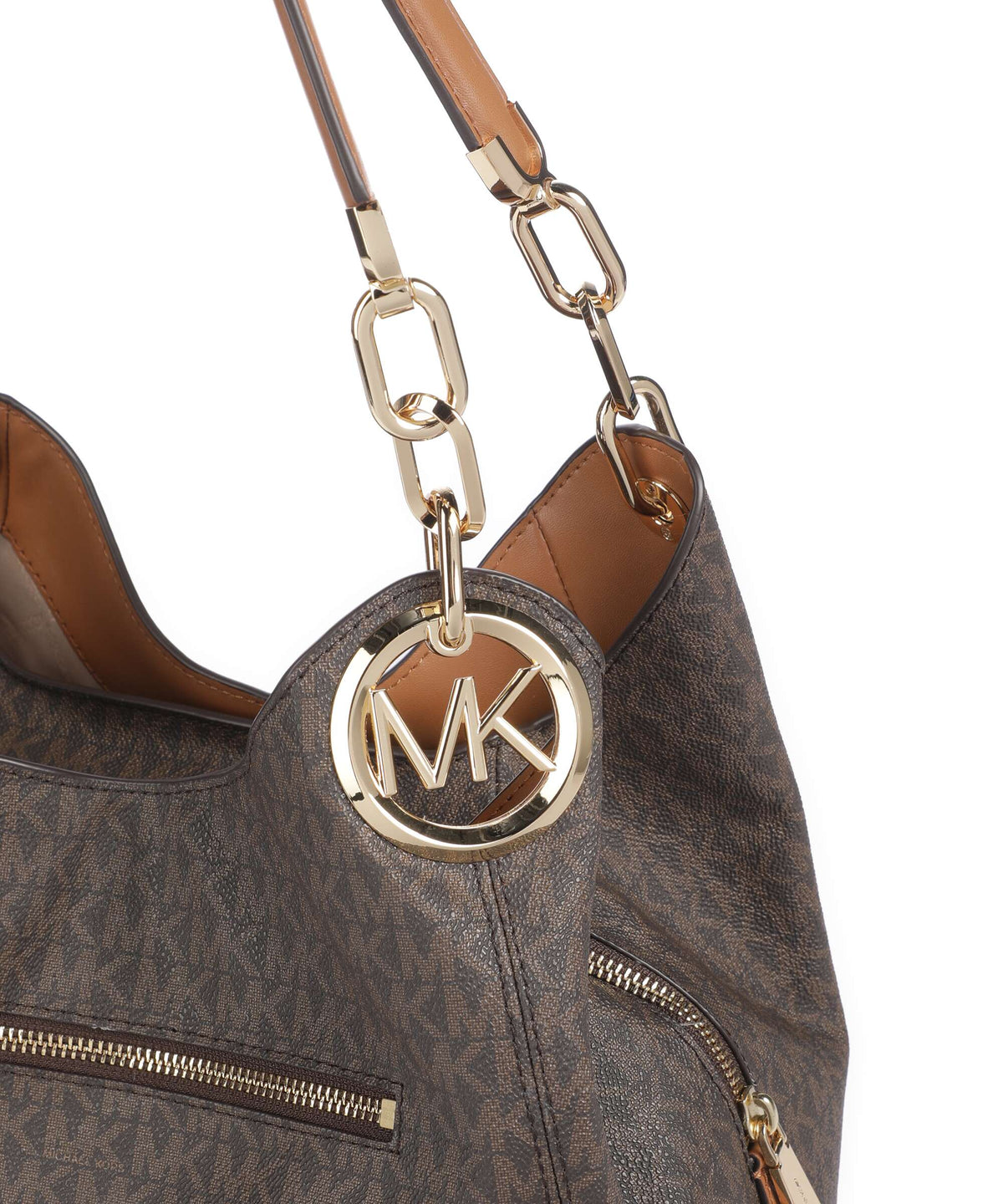 Michael Kors Lillie Hobo Bag - Brown / Acorn