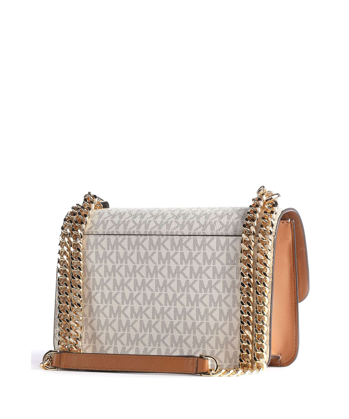 Michael Kors Heather Shoulder Bag - Vanilla / Acorn