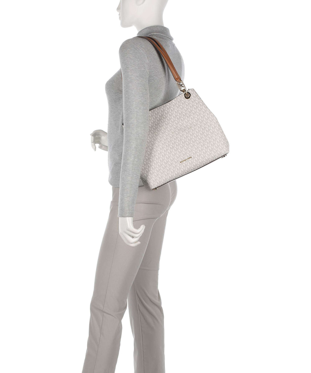 Michael Kors Kensington Hobo Bag - Vanilla / Acorn