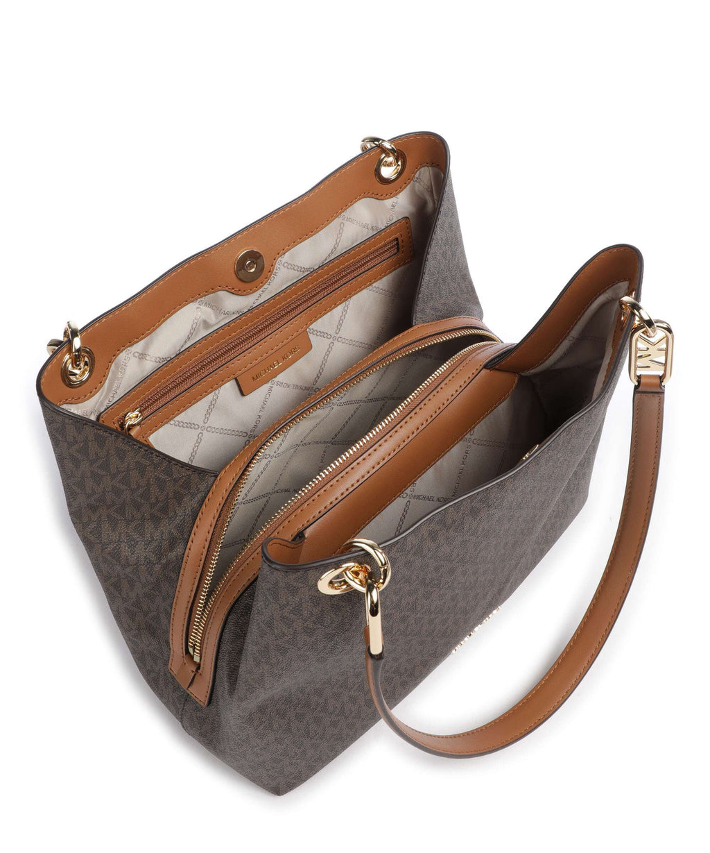 Michael Kors Kensington Hobo Bag - Brown / Acorn
