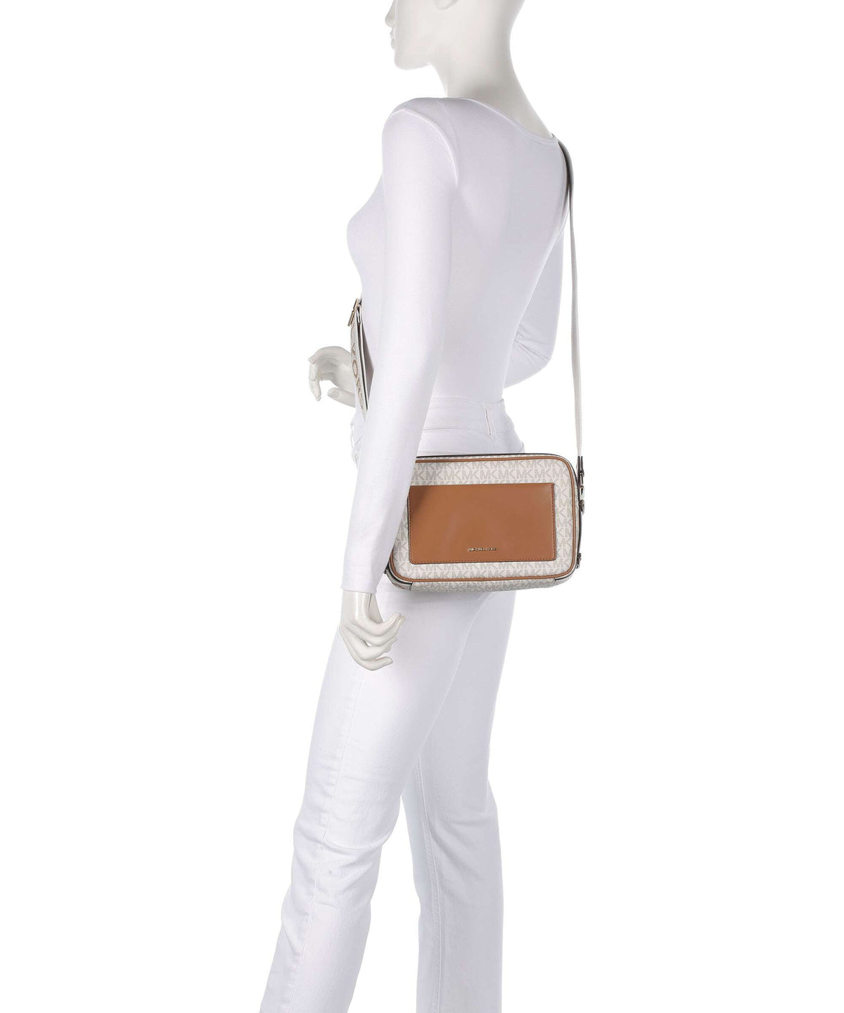 Michael Kors Maeve Crossbody Bag - Vanilla / Acorn