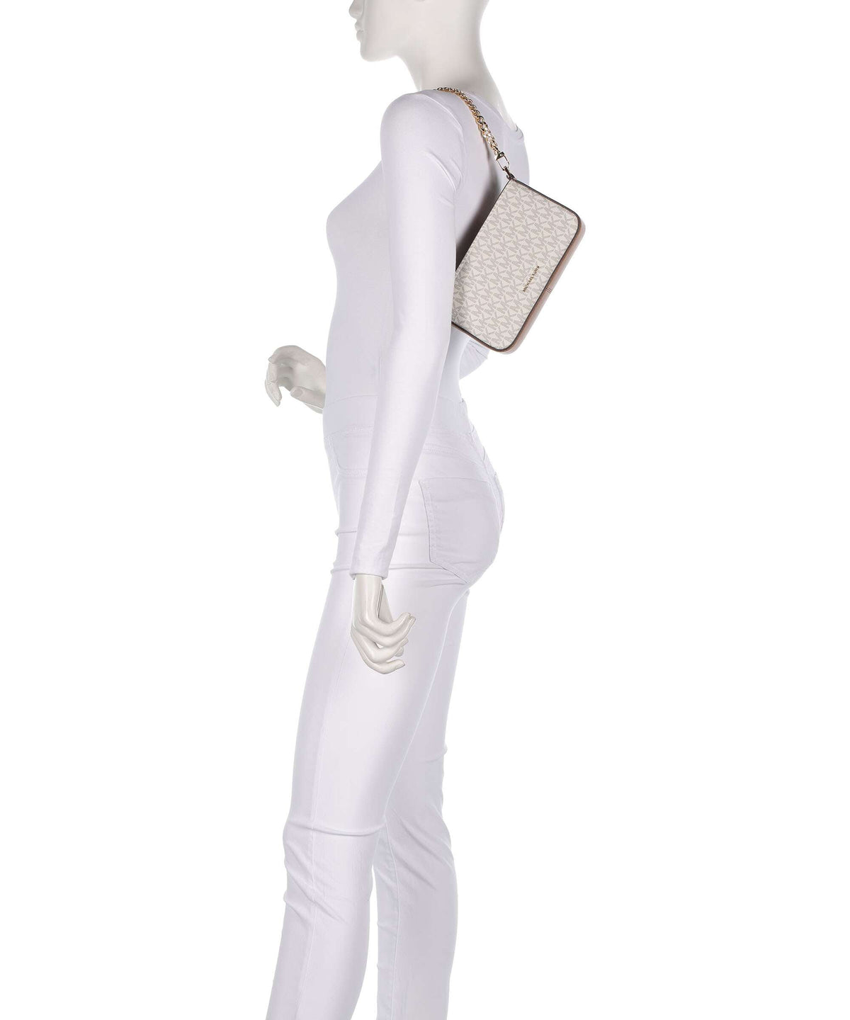 Michael Kors Bryant Small Shoulder Bag - Vanilla / Acorn