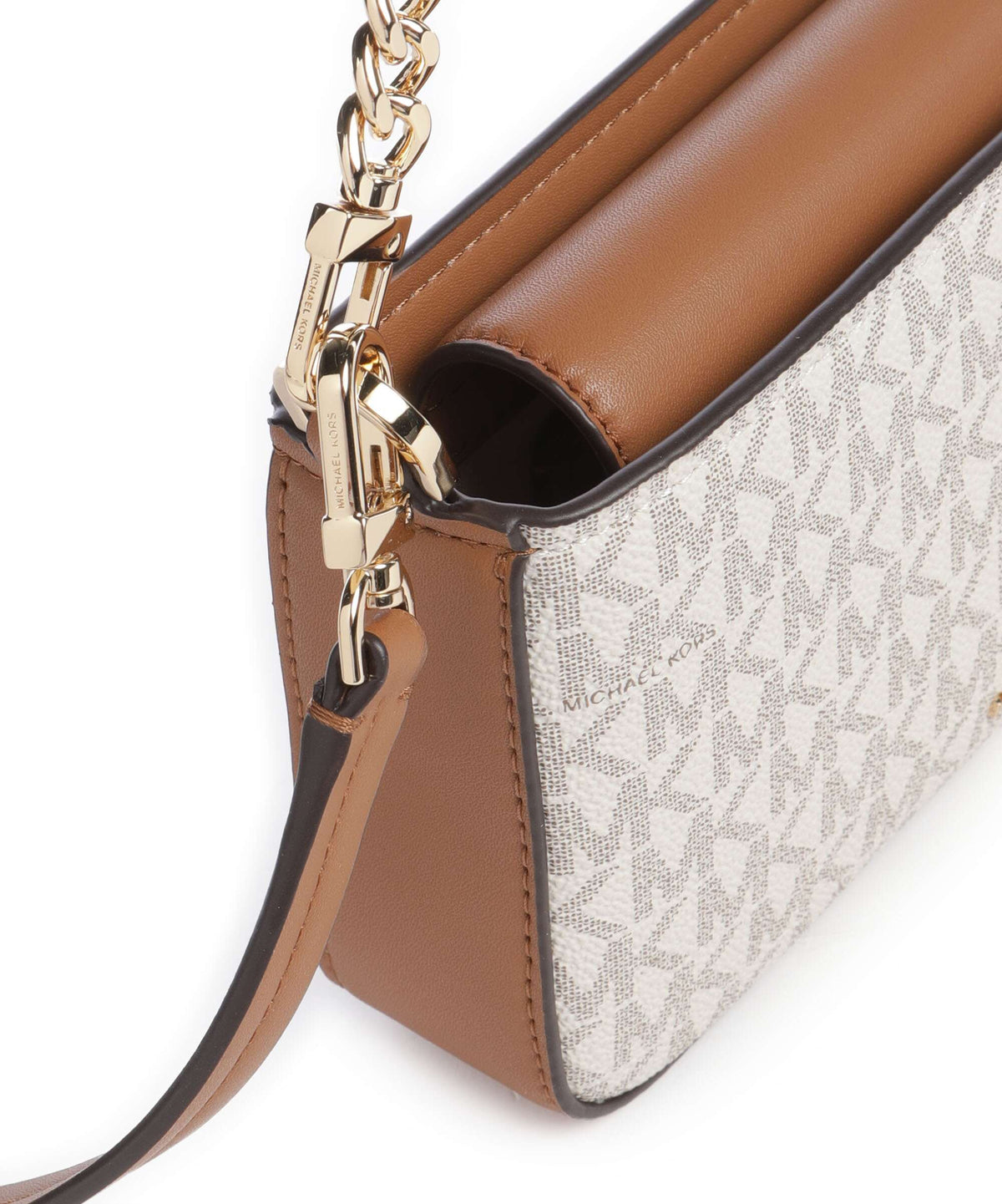 Michael Kors Bryant Small Shoulder Bag - Vanilla / Acorn
